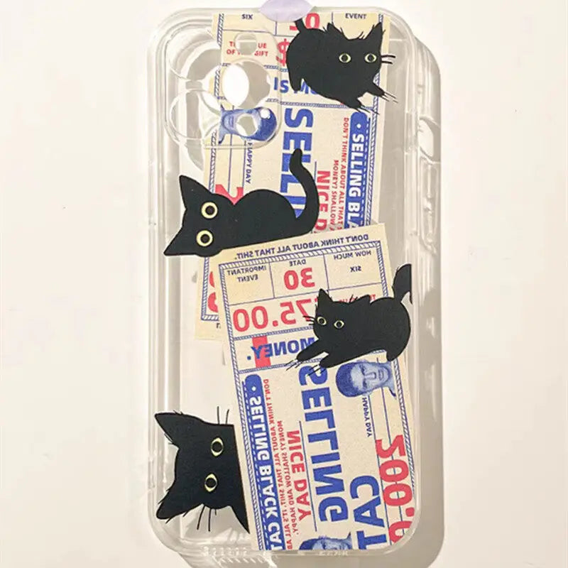 Doodle Angry Cat Phone Case