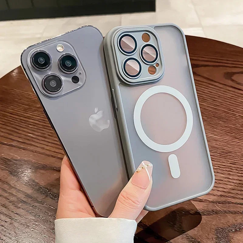 Transparent For Magsafe Magnetic Lens Protection Phone Case 16