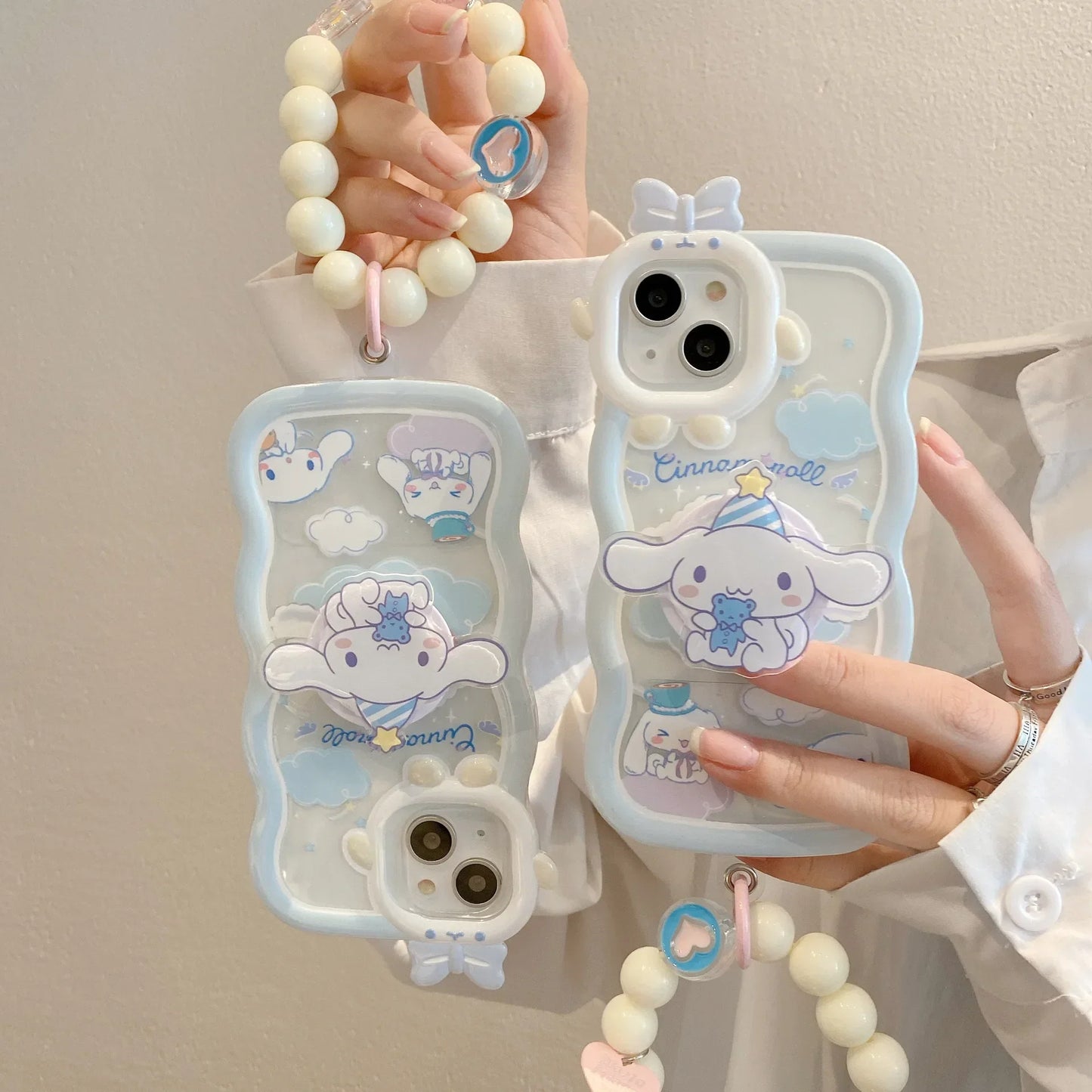 Sanrio Cinnamoroll With Bracelet Bracket Phone Case
