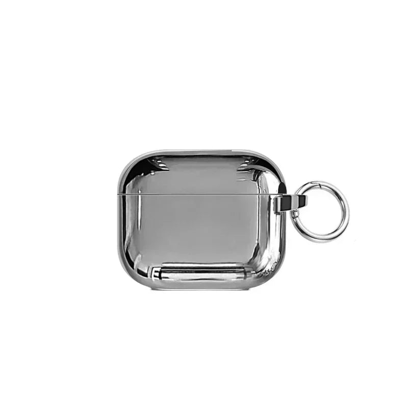 Electroplated Silver Earphone Airpod Case