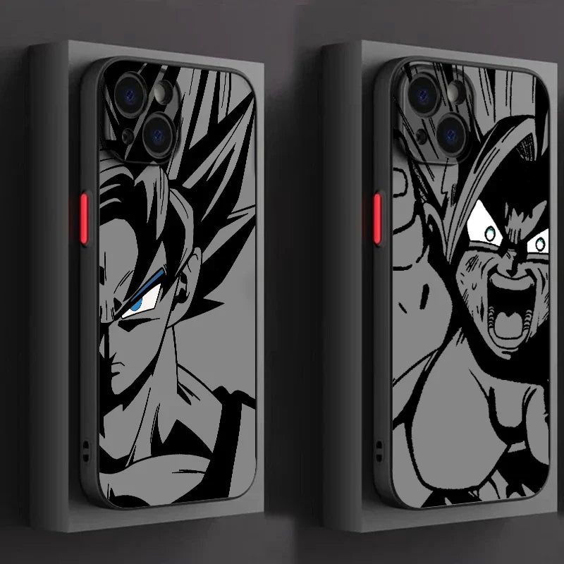 D-Dragon Ball Goku Frosted Translucent Phone Case