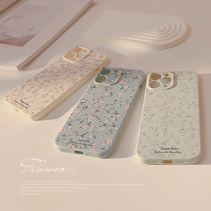 Retro Shattered Flowers Phone Case