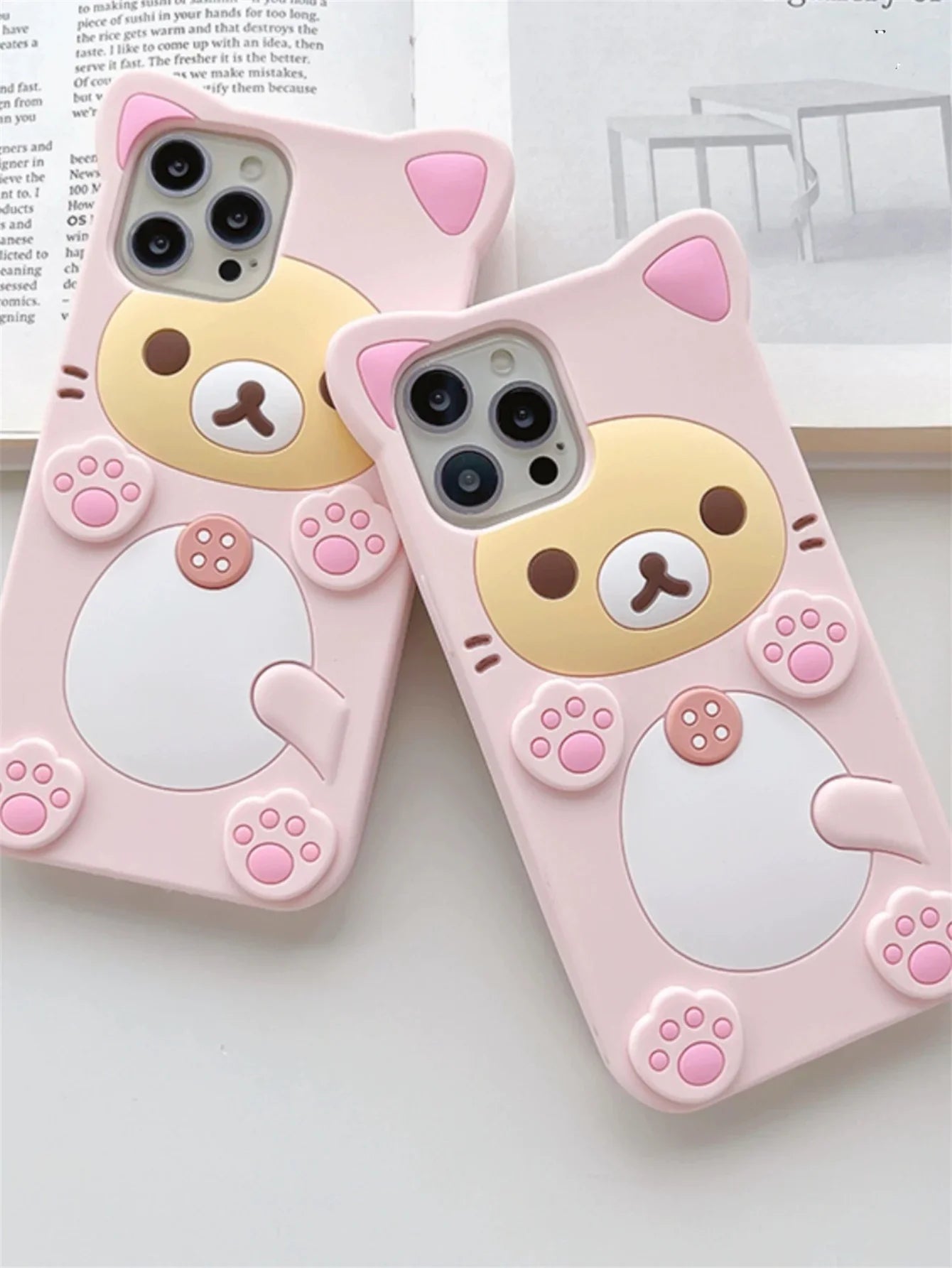 Cute Cartoon Teddy Bear Suitable Phone Case