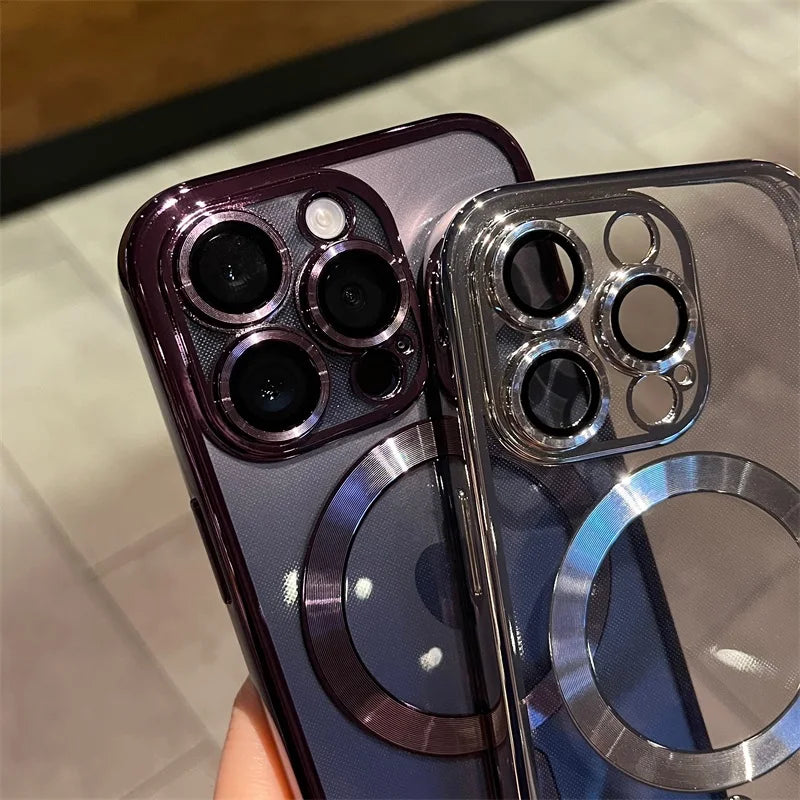 Plating For Magsafe Wireless Charge Phone Case