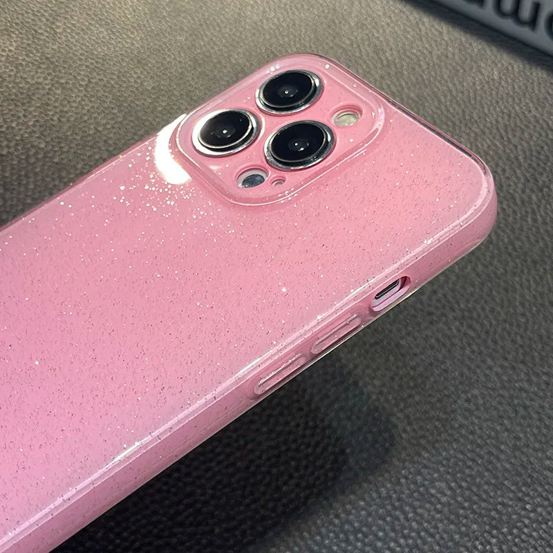 Glitter Bling Sequins Silicone Soft Phone Case