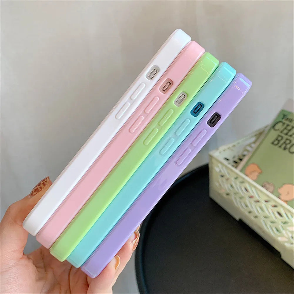 Candy Shockproof Silicone Bumper Phone Case