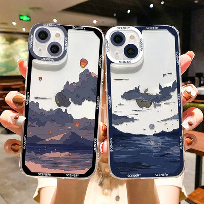 Anime Scenery Sunset Phone Case