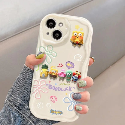 SpongeBob Friend Toy Cartoon Wave Soft Phone Case