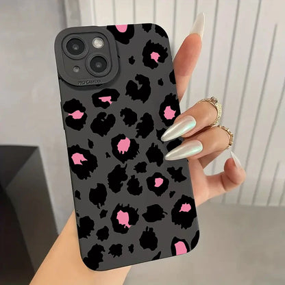 Leopard Design Stylish Pink Pattern Phone Case