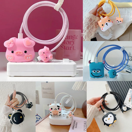 Cute 3D Cartoon Cable IPhone