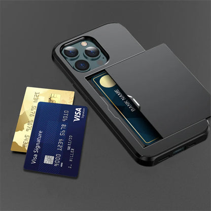 Slide Wallet Credit Card Slot Phone Case