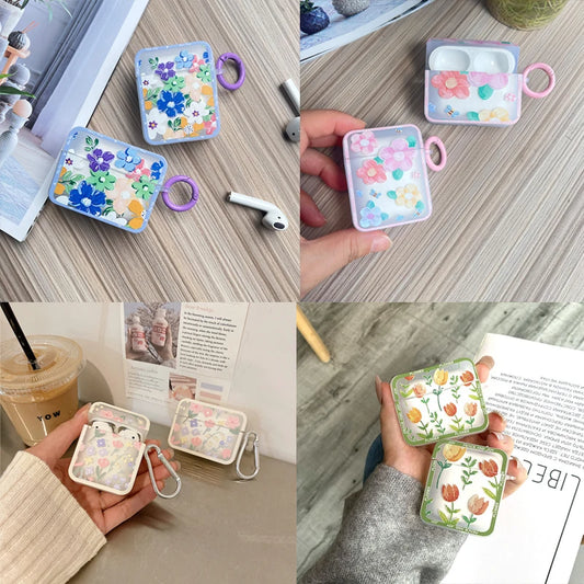 Fashion Flower Silicone Airpod Case