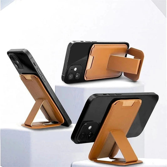 Magnetic Kickstand Wallet with Stand Phone Card Holder