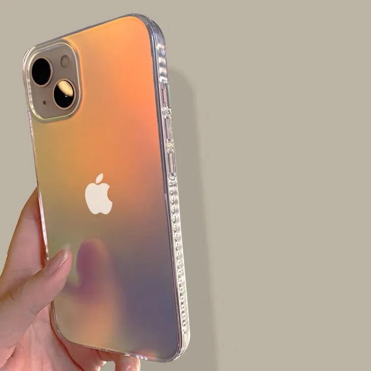 Fashion Matte Aurora Laser Gradient Phone Case