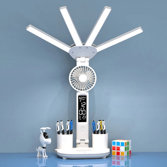 Desk Lamp Reading Light Led Table Light with Fan