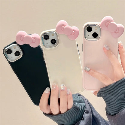 Cute 3D Bow Cartoon Silicone Soft Phone Case