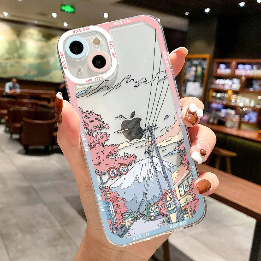 Anime Scenery Sunset Phone Case