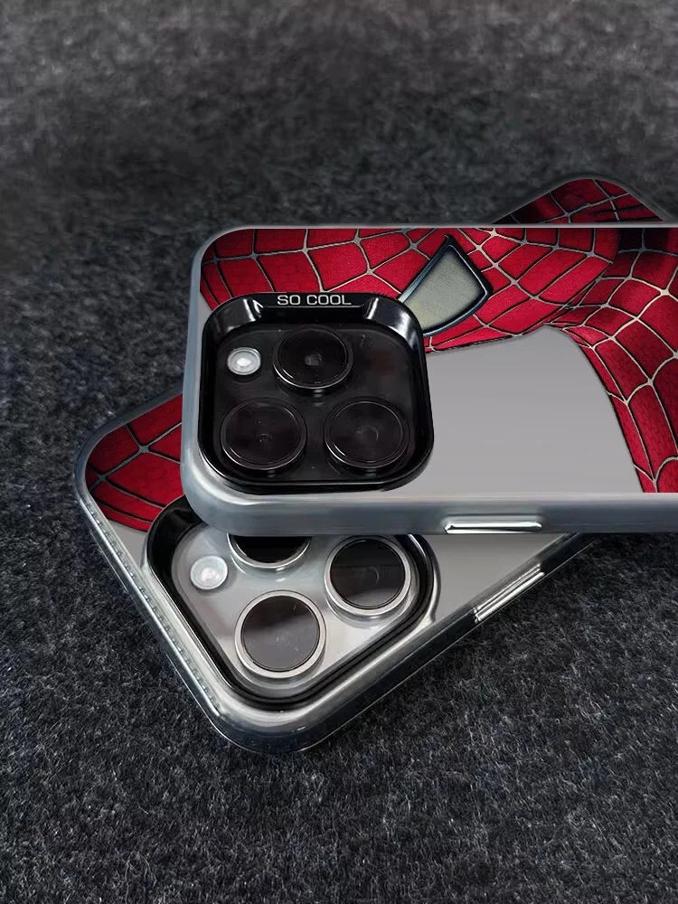 Luxury IMD Lens Circle Spider Man Cartoon Phone Case