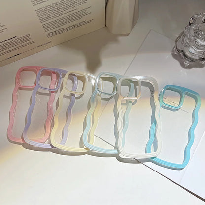 Wavy Transparent Phone Case