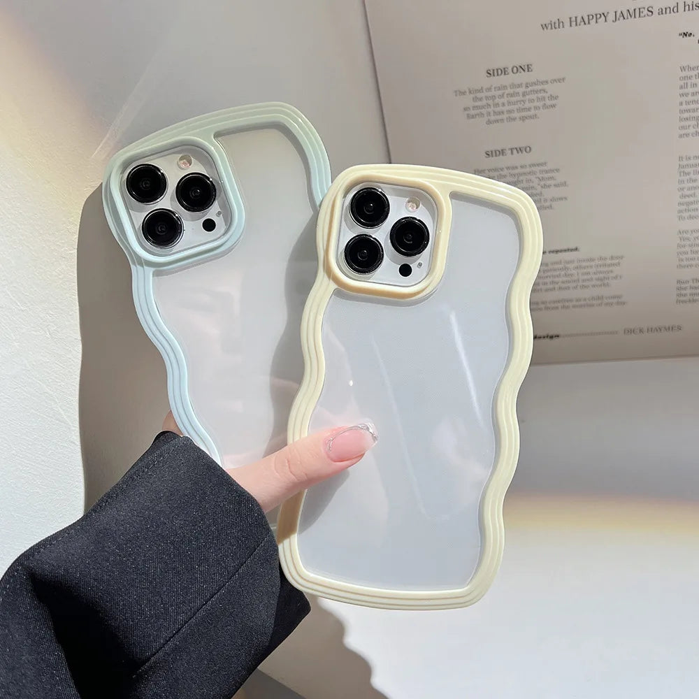 Wavy Transparent Phone Case