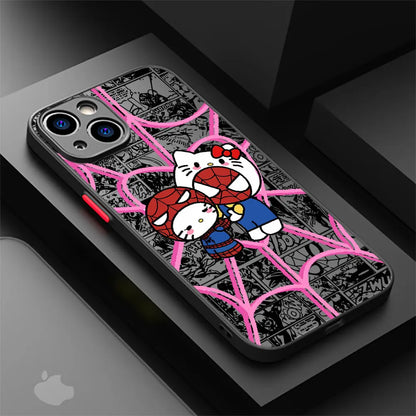 Marvel Cute Spiderman Hello Kitty Phone Case