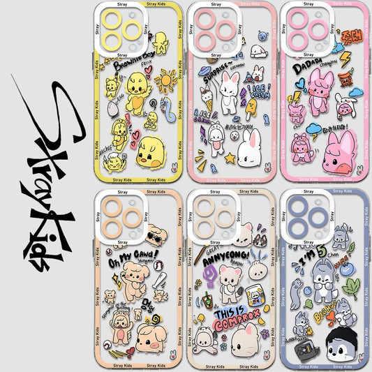 Cartoon kids Transparent Phone Case