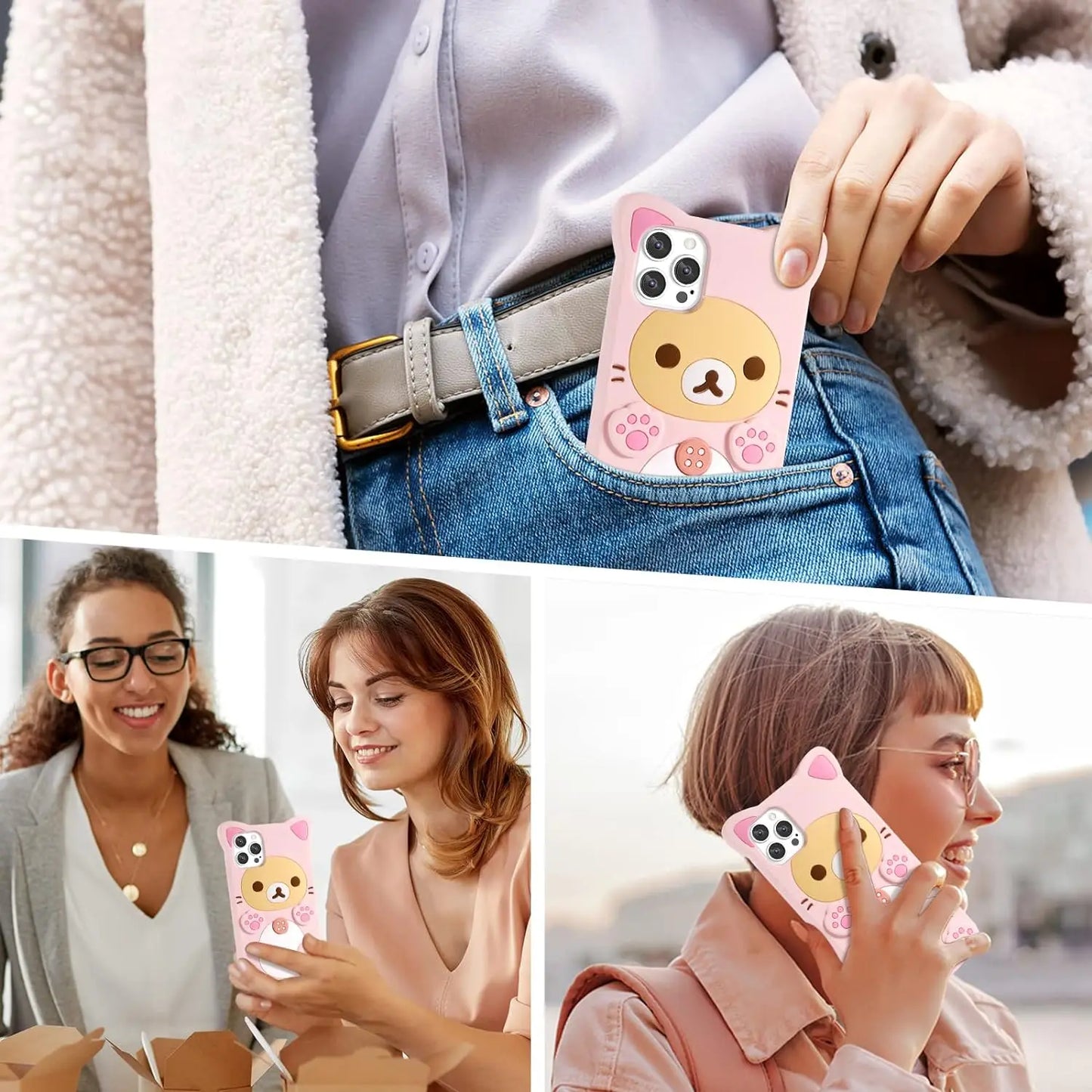 Cat Bear Phone Case