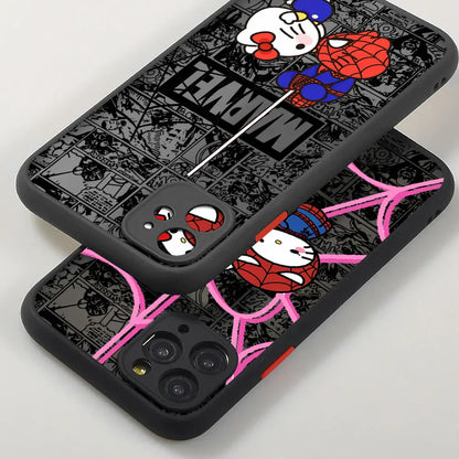 Marvel Cute Spiderman Hello Kitty Phone Case