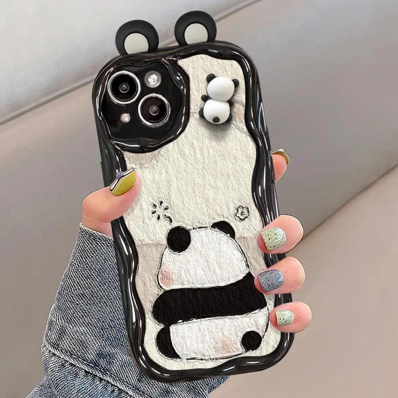 Funny Panda Toy Cartoon Phone Case