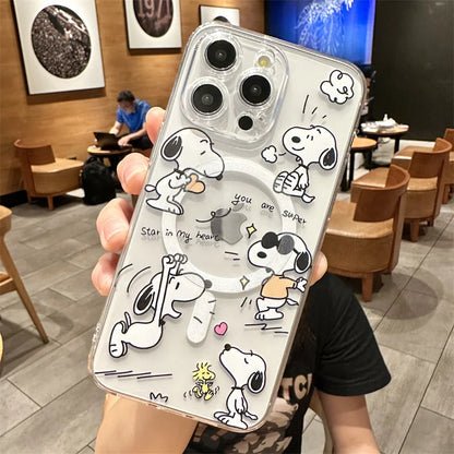 Snoopy Cute Cartoon With Magsafe Phone Case