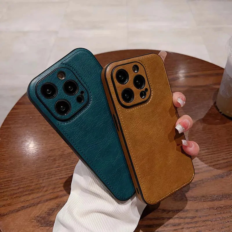 Luxury Leather Soft Phone Case