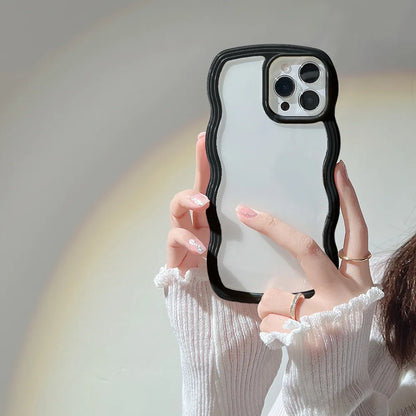 Wavy Transparent Phone Case