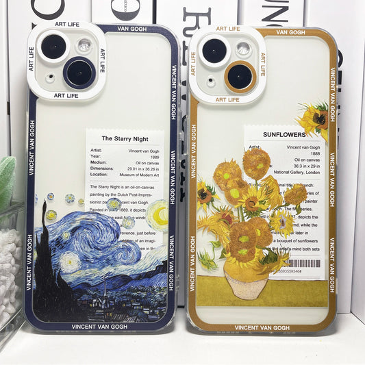 Sunflowers The Starry Night Art Aesthetic Phone Case