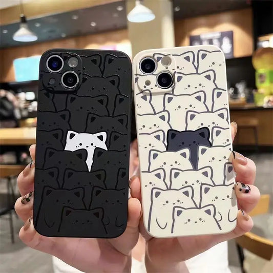 Graffiti Bear Silicone Phone Case