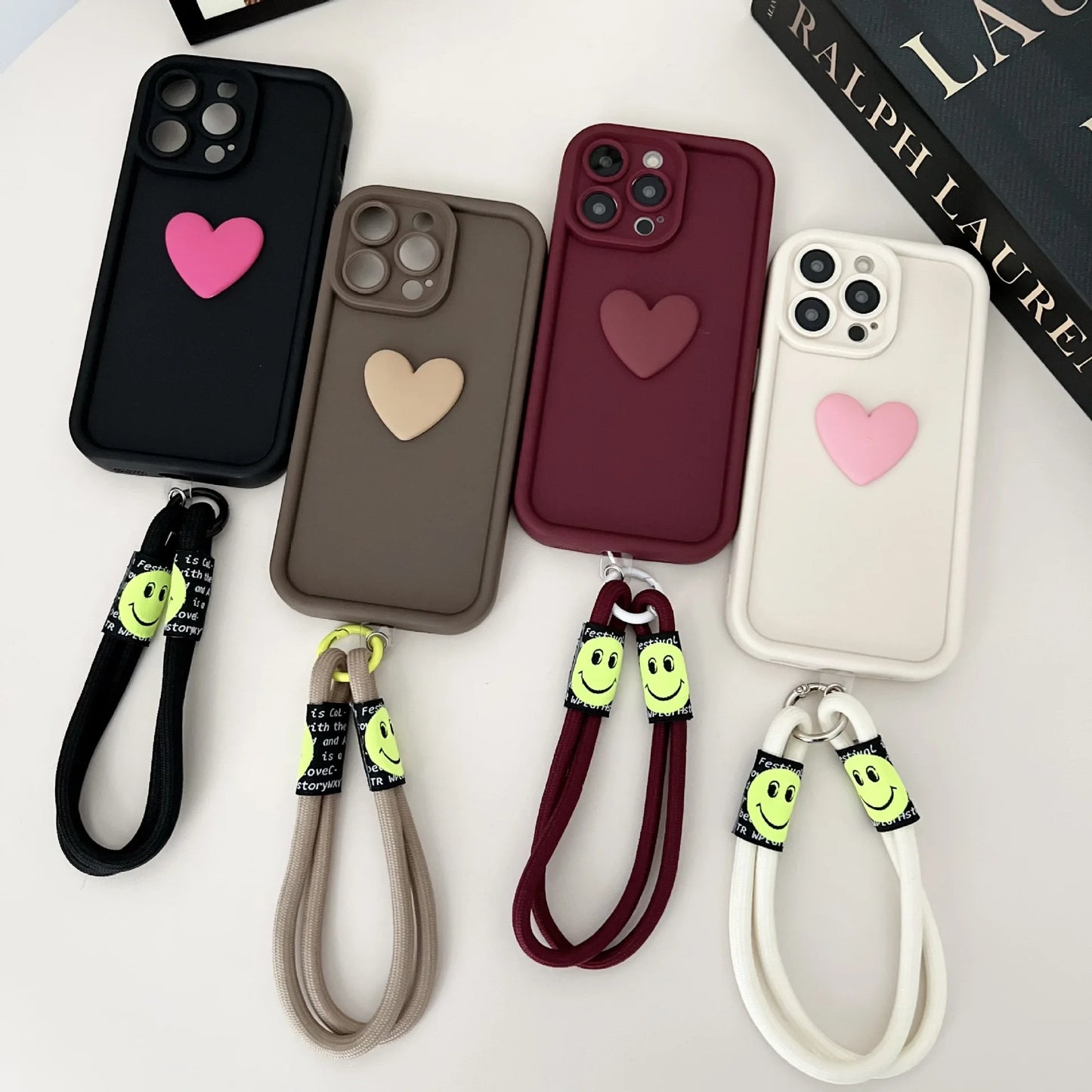 Cute Love Heart Silicone Phone Case