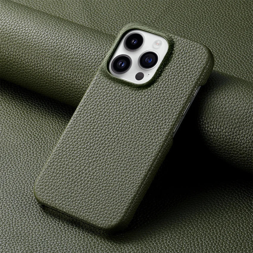 Litchi Grain Leather Phone Case