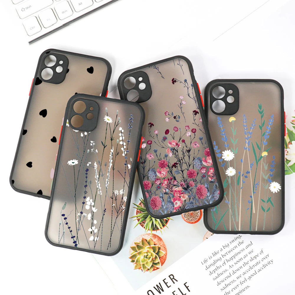 Translucent Floral Phone Case