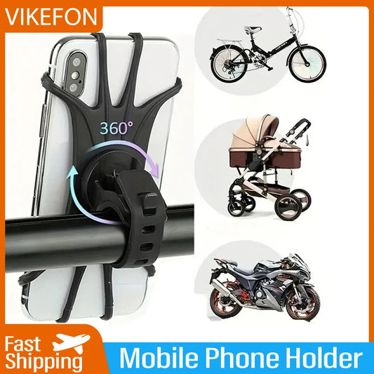 360 Rotatable Bicycle Motorcycle Mobile Phone Holder