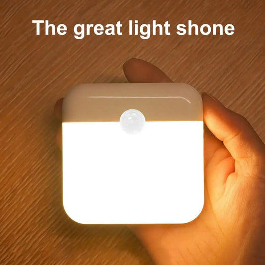 Motion Sensor Led Light USB Charging Square Lamp