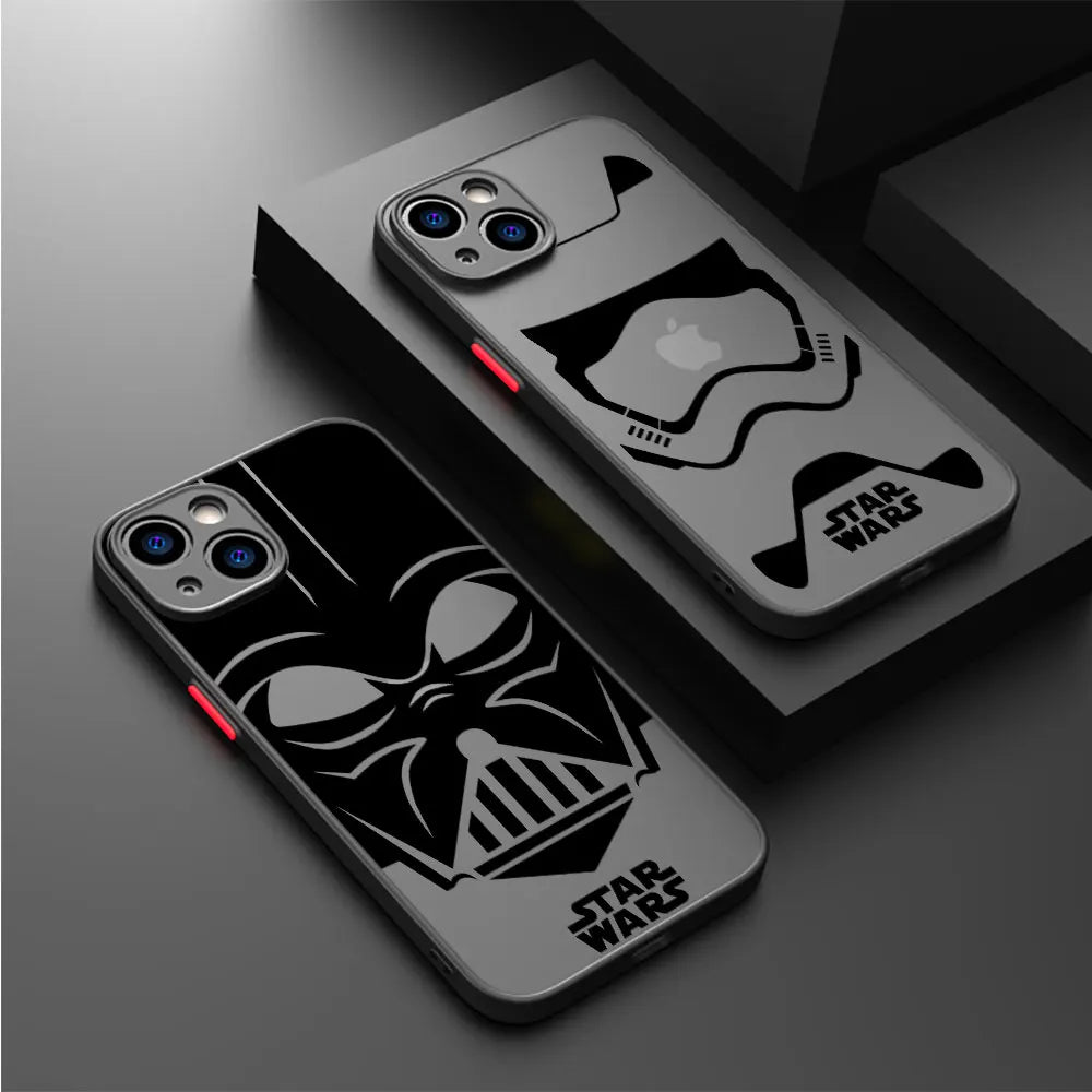 Black Matte Funda Darth Vader Star Wars Phone Case