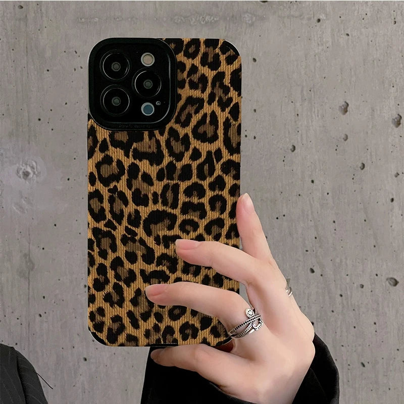 Brown Leopard Print Phone Case