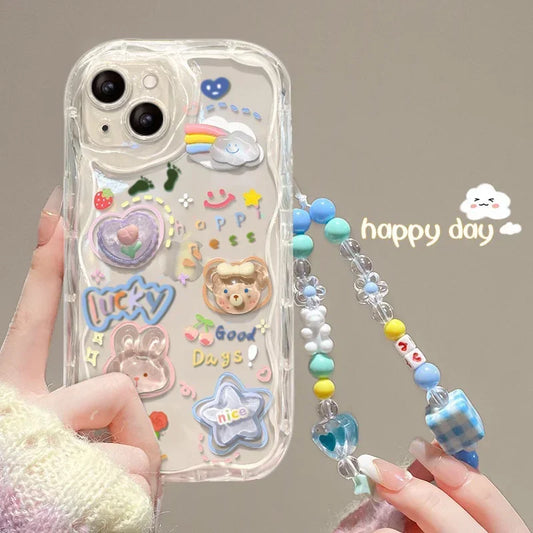 3D Bear Hang Phone Case