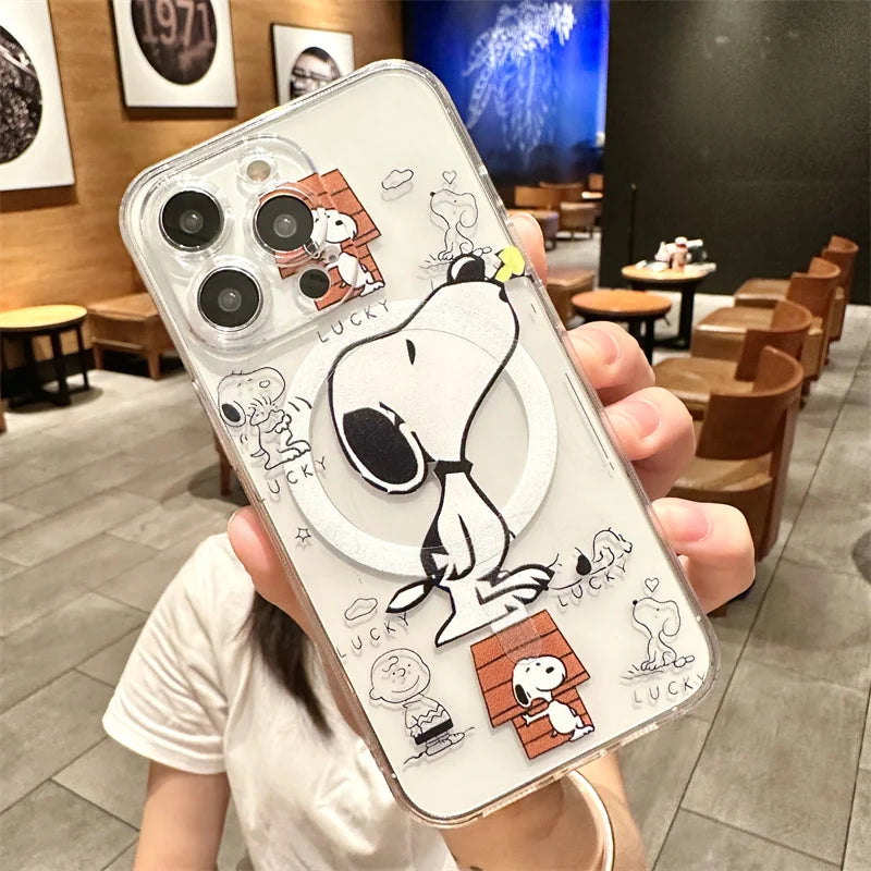 Snoopy Cute Cartoon With Magsafe Phone Case