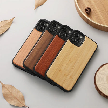 Real Wood Back Phone Case