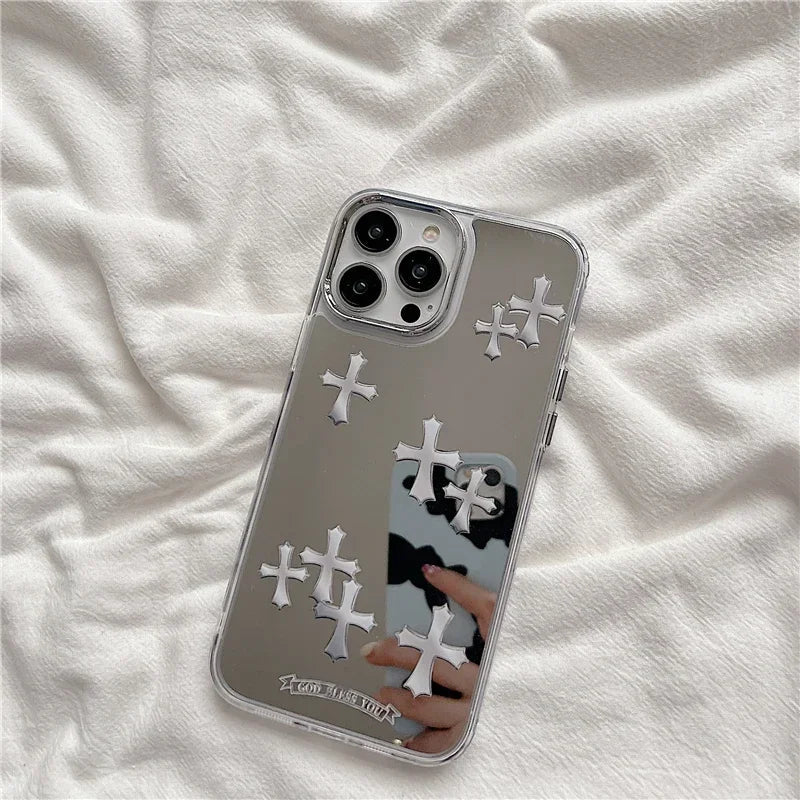 Makeup Mirror Jesus Christ Cross Phone Case