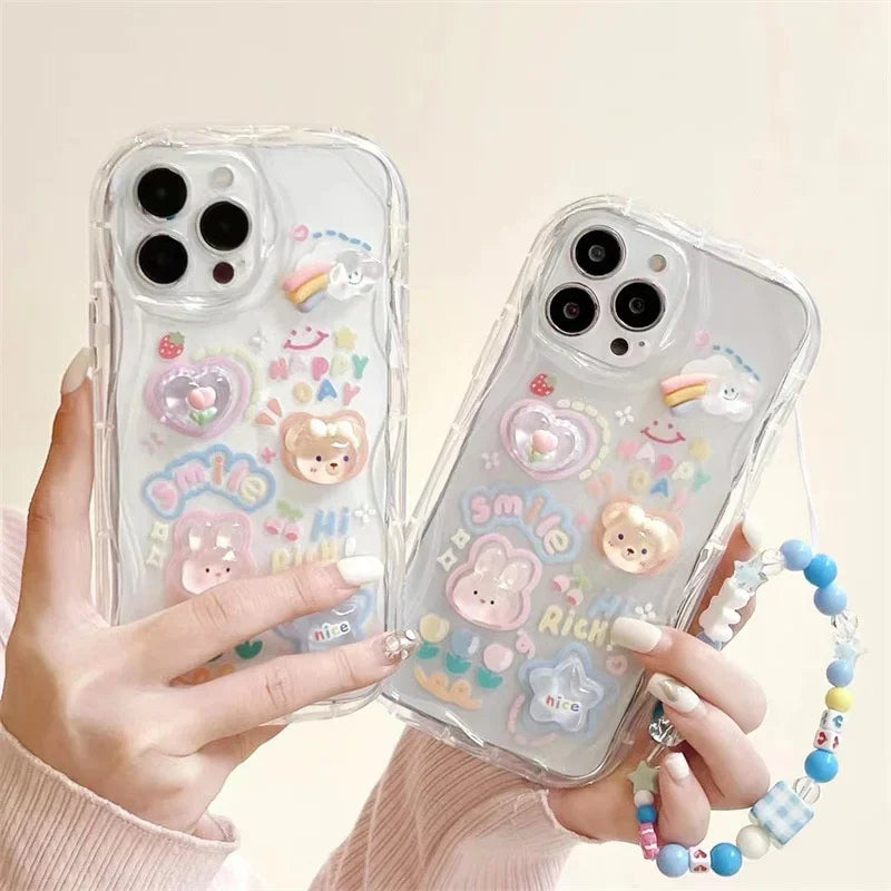 3D Bear Hang Phone Case