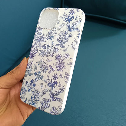 Cute Blue And White Porcelain Floral Phone Case