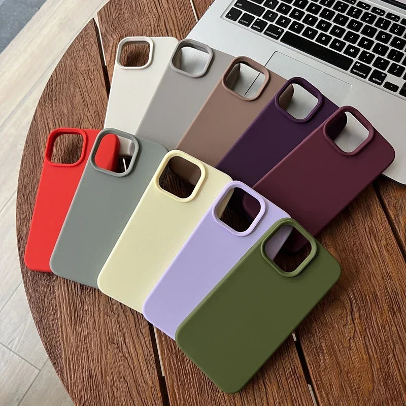 Original Dark Purple Liquid Silicone Phone Case