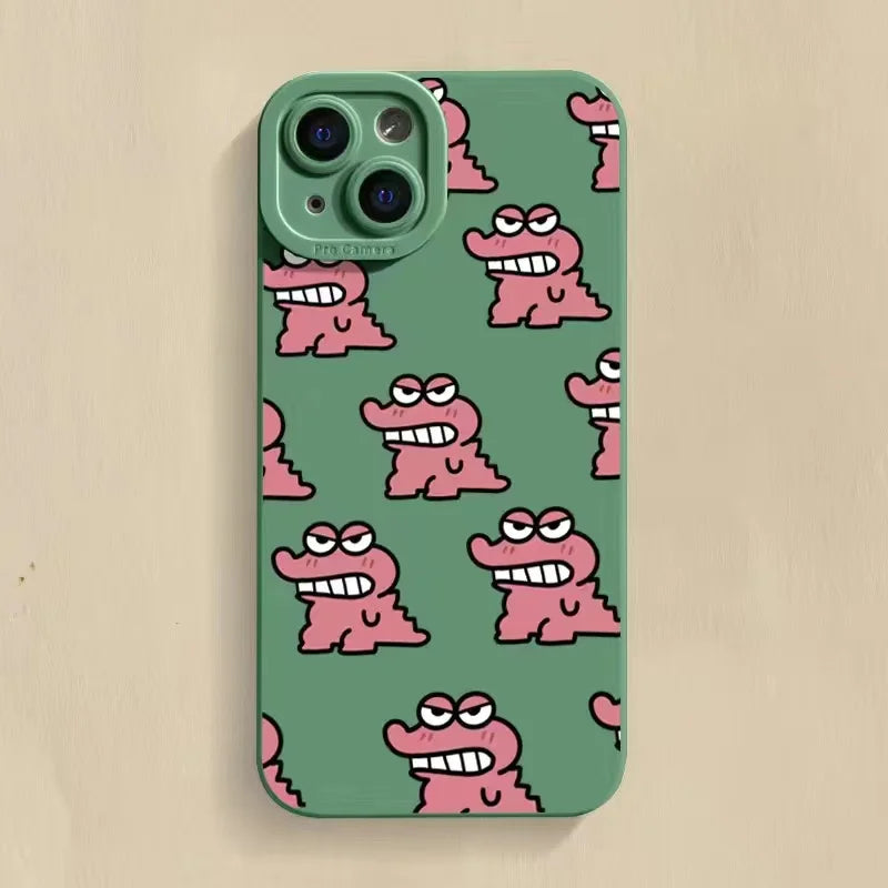 Cute Funny Cartoon Baby Crocodile Phone Case