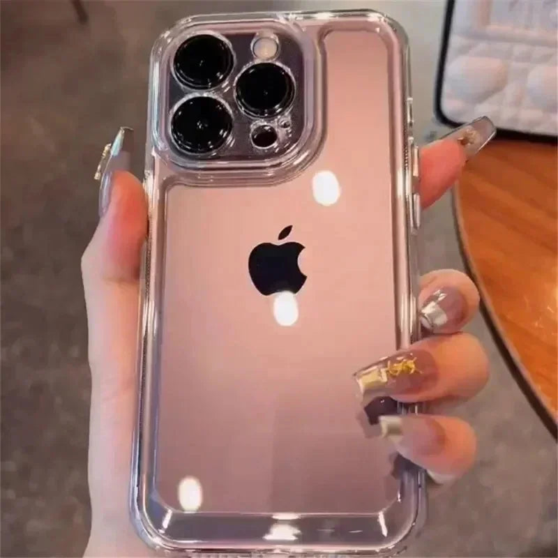 Luxury Silicone Transparent Shockproof Phone Case